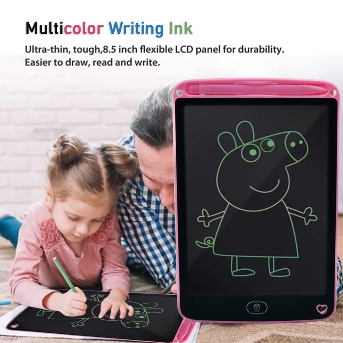 Portable 8.5 LCD Writing Digital Tablet Pad  for Writing / Drawing  ( MultiColor ink ) - Image 3