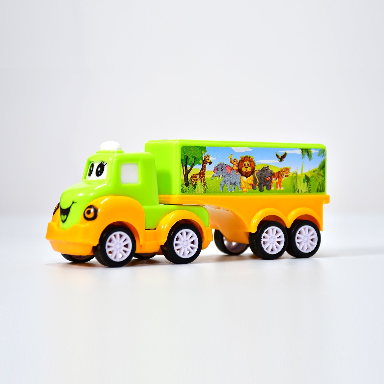 08_38dc3243-140a-42fa-98cb-4ee41e0321b1.jpg Small Green and yellow Toy Truck. - Image 4