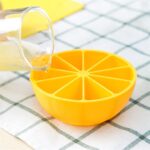 Lemon Shape Flexible Silicone Ice Cube Tray â€“ 8-Slot Round Ice Mold (1 Pc) - Image 5