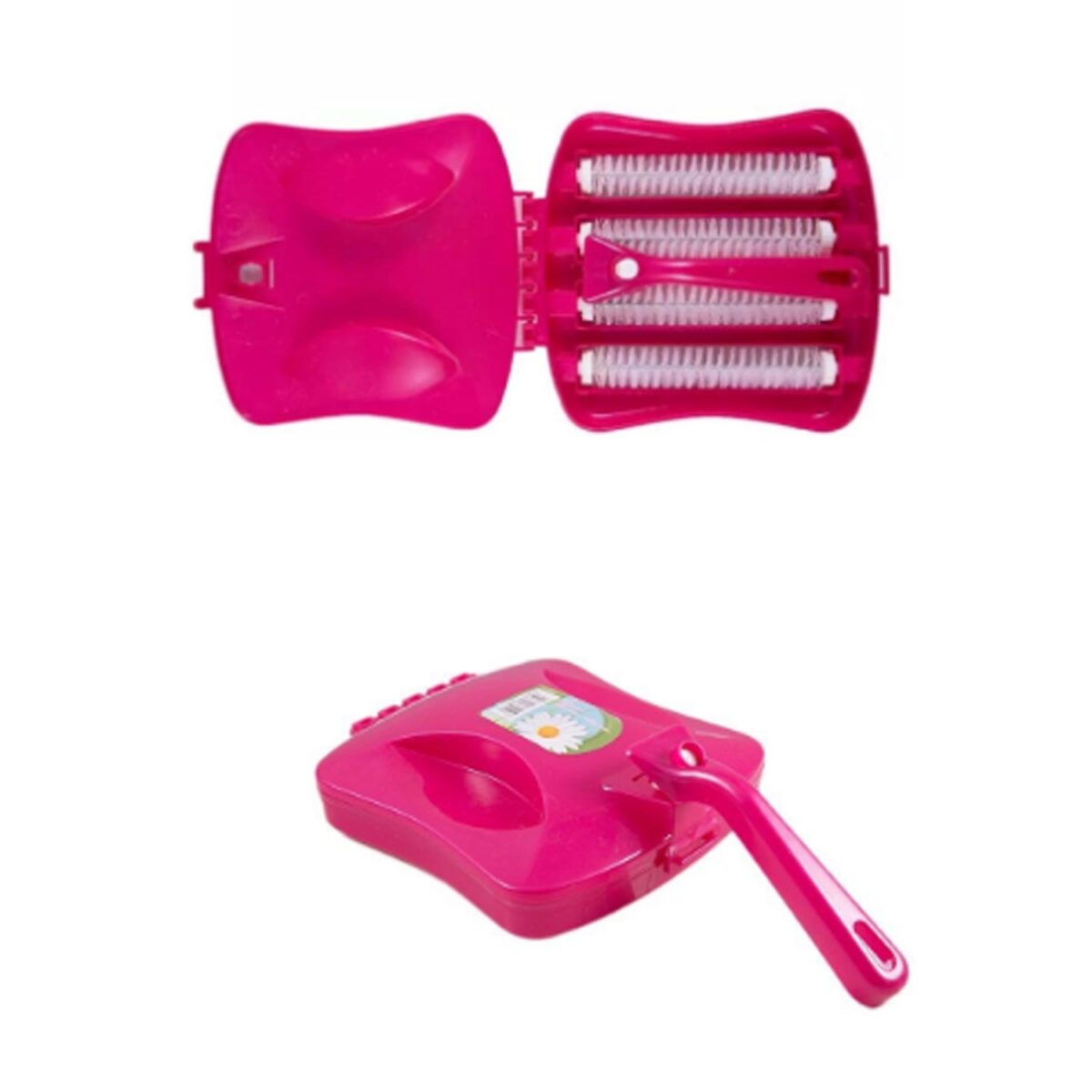 Plastic Handheld Carpet Roller Brush Cleaning with Dust Crumb Collector, Wet, and Dry Brush - Image 4