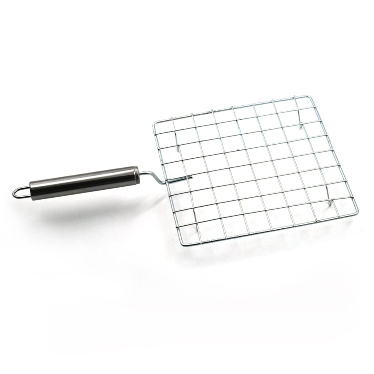 Square Stainless Steel Barbecue Grill with Steel Handle - Image 4