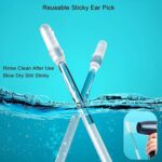 Ear wax Cleaner Stick Silicone Reusable Sticky Ear wax Removal Kit (12 Pcs Set) - Image 9