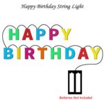 Decoratives Plastic Happy Birthday 13 LED Letter Battery Operated String Lights, Outdoor String Lights (Multicolour) - Image 8