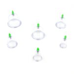 Vacuum Cupping Set 6 Pcs Kit Pull Out a Vacuum Apparatus Therapy Relax Massagers Curve Suction Pumps - Image 7