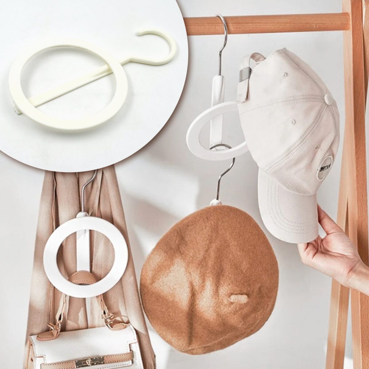 Plastic Circle Hanger for Hats, Towels & Bags (1 Pc) - Image 6