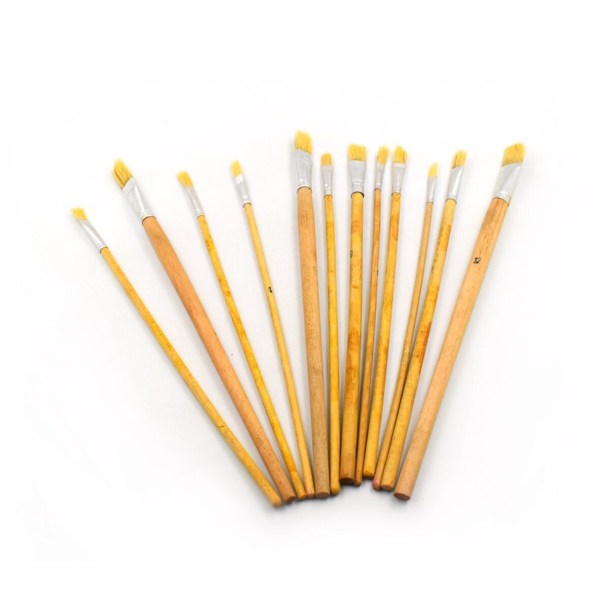 Brown Art Brush Set for Artists (Pack of 12) - Image 1