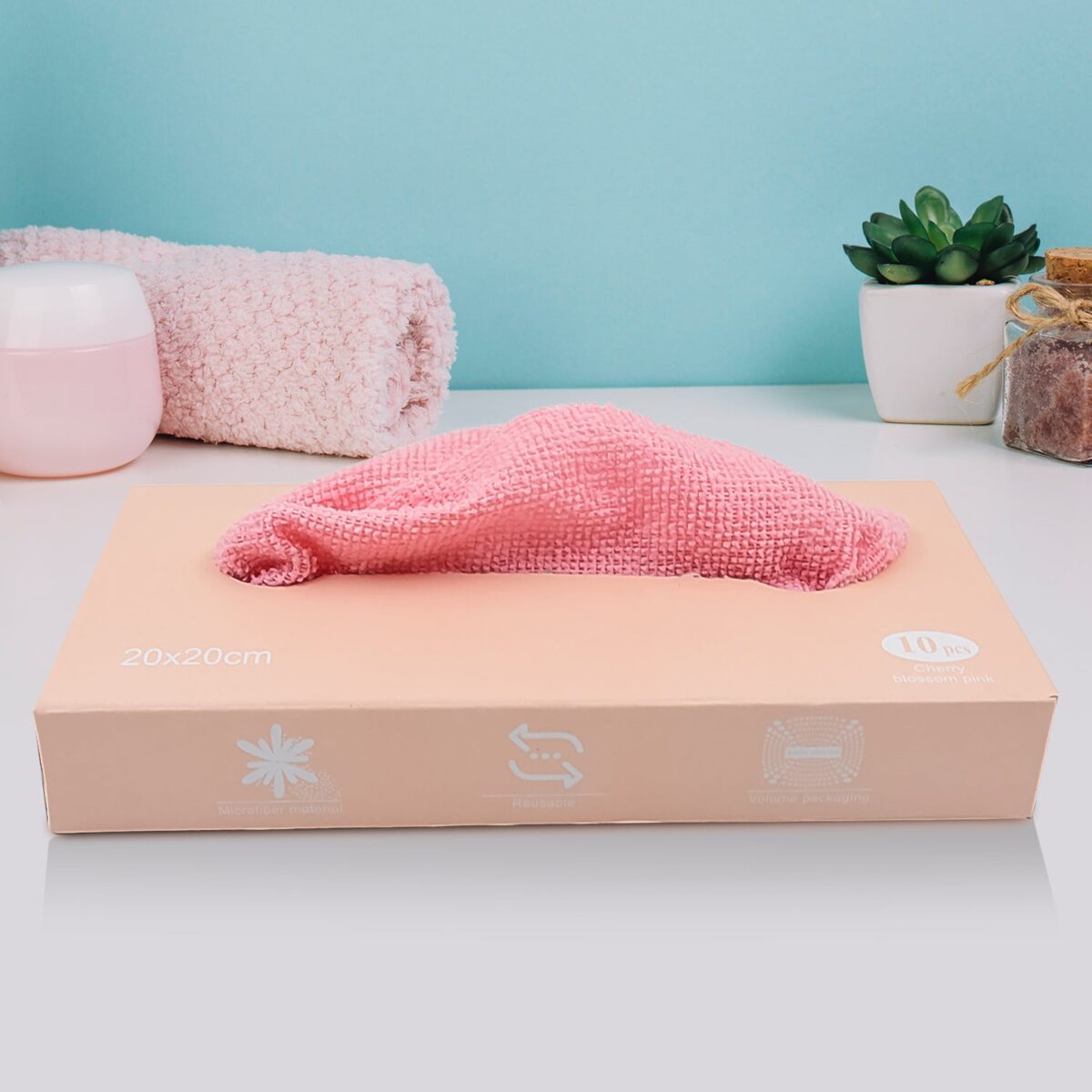Microfiber Cleaning Cloth with Box (10 Pcs Set) - Image 3
