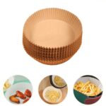Round Air Fryer Disposable Paper Liner  (50 Pcs Set / 160mmx45mm) - Image 4