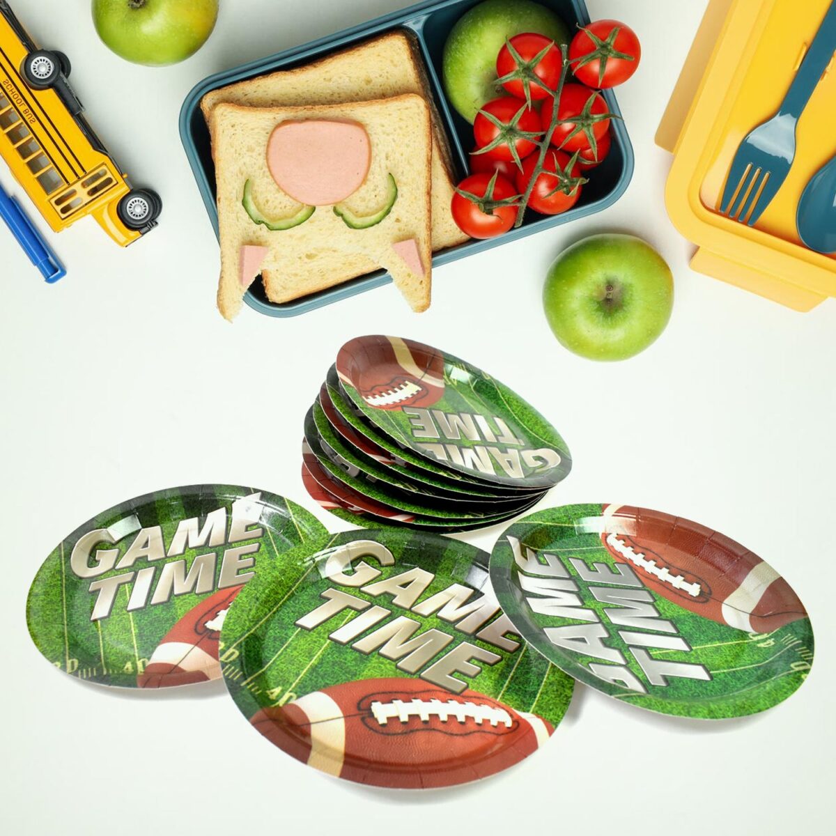 Round Plates Disposable Paper Plates  Happy Birthday, Gift (10 Pcs Set / Mix Design) - Image 3