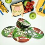 Round Plates Disposable Paper Plates  Happy Birthday, Gift (10 Pcs Set / Mix Design) - Image 3