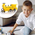 Pull and Go Train with Light Plastic String Pull Back Train (1 Pc / Mix Color) - Image 9