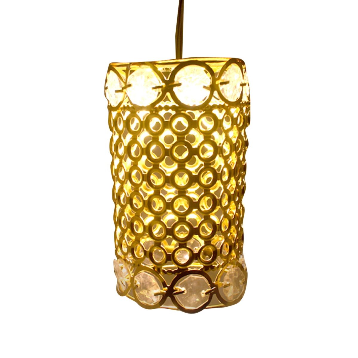 Large Dimond Layer Golden Jhoomer For Home Decoration - Image 4