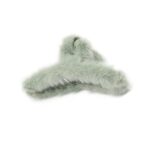 Large Plush Hair Claw Clips, Plastic Fluffy Hair Claw Hair (1 Pc / Mix Color) - Image 5