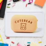 Cute Soap Shaped Erasers With Plastic Case (1 Pc / With Case) - Image 3