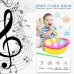 Flash Drum Toy â€“ Colorful Musical Drum with Light Effects, Best Gift for Kids - Image 9