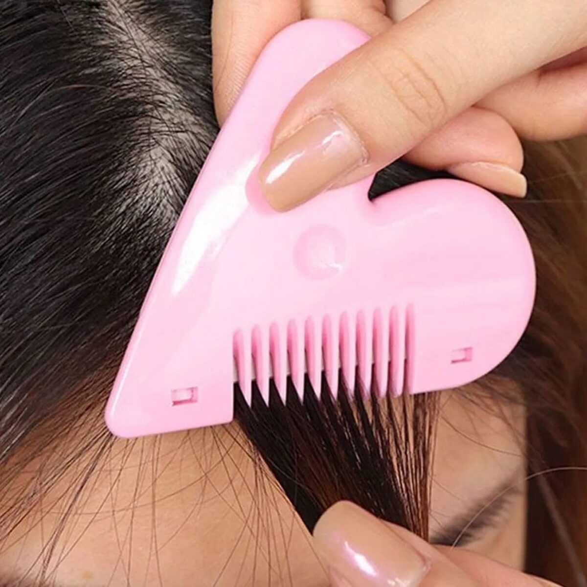 Heart Shape Plastic Hair Cutting Scissors (1 Pc / With Card Packing) - Image 3