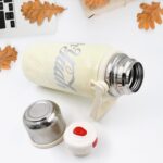 Stainless Steel Vacuum Insulated Water Bottle | Leak Proof Flask for Tea Coffee | With Steel Cup - Image 5