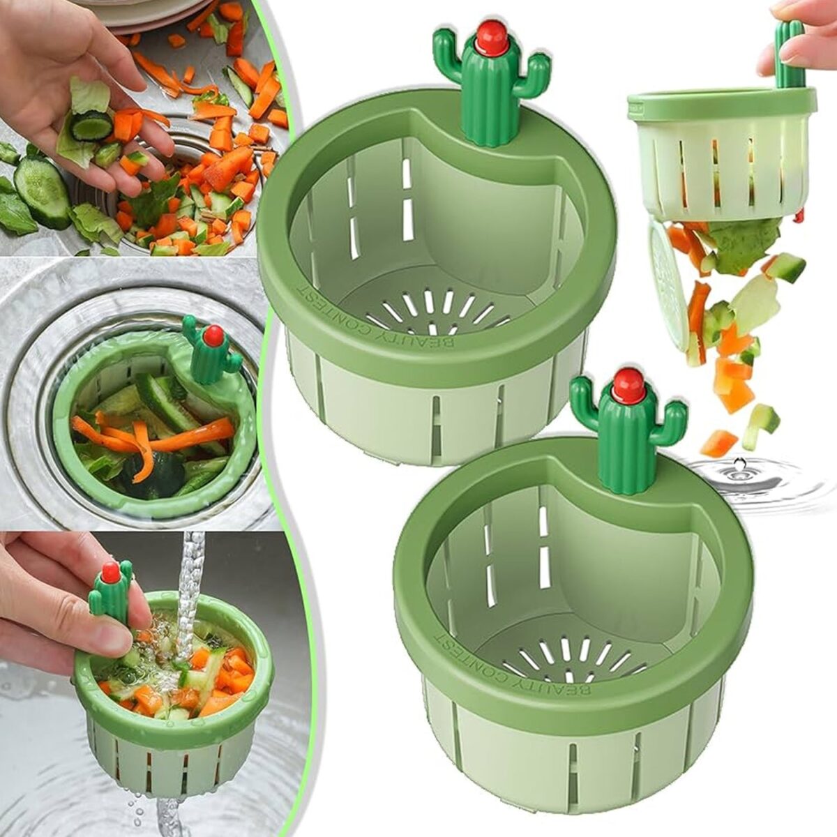 Plastic Kitchen Sink Drain Strainer (1 Pc) - Image 3