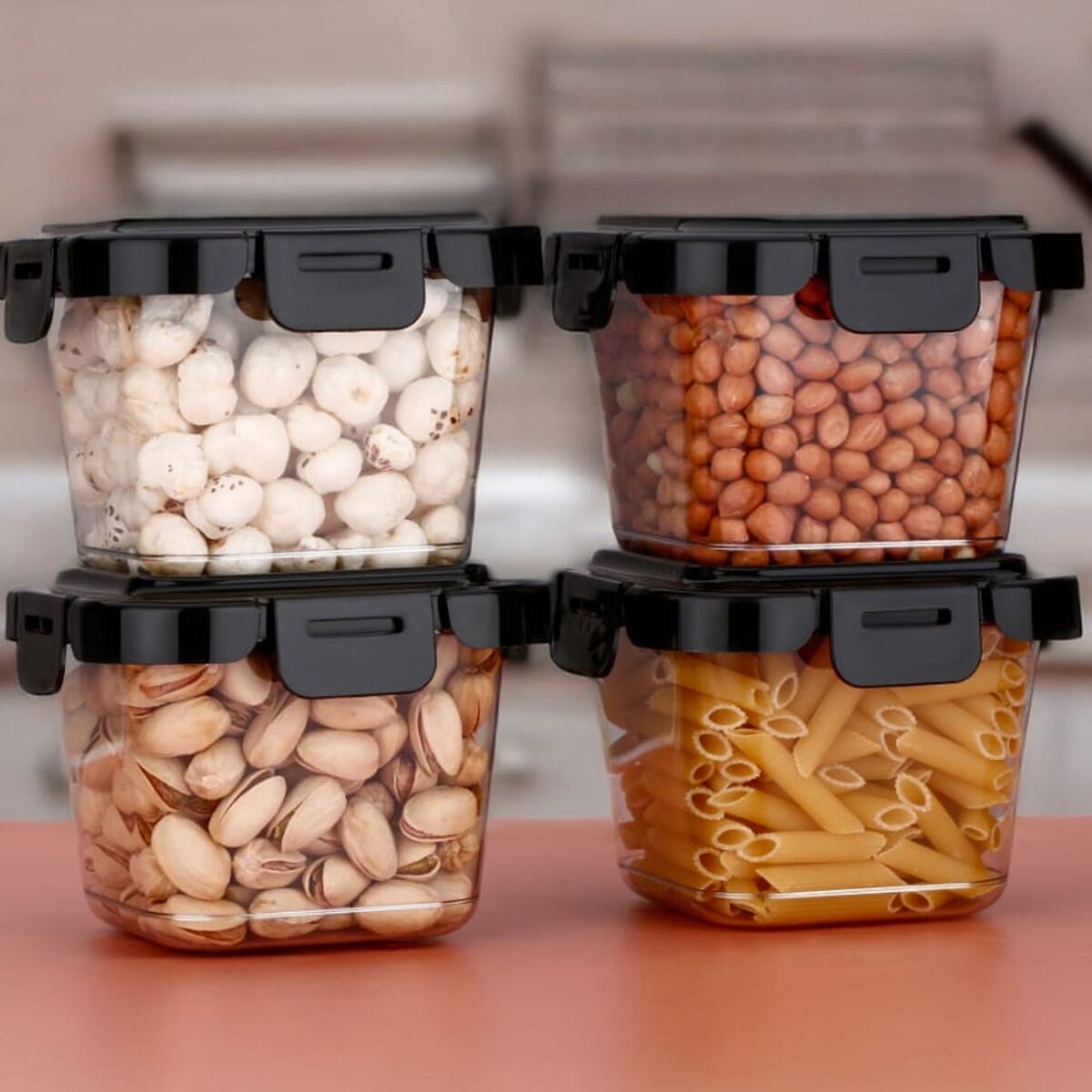 Plastic Food Storage Containers with Lid (4 Pcs Set / 500 ML) - Image 4