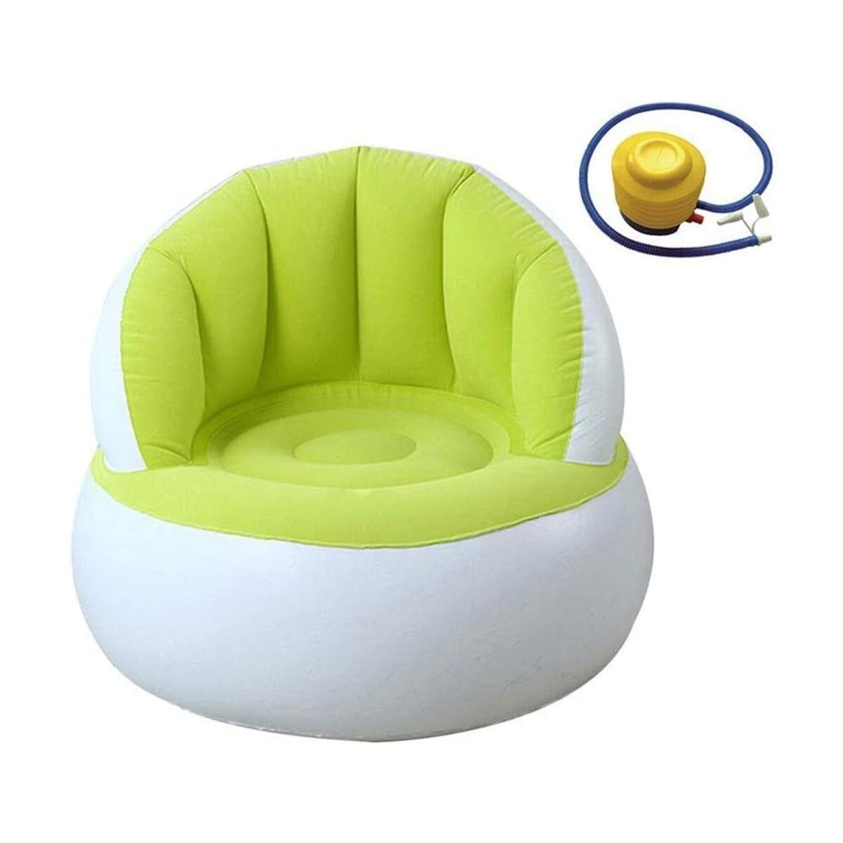 Kids inflatable sofa chair with backrest & Foot Air Pump with Hose (1 Set / 85x74 Cm Approx) - Image 9