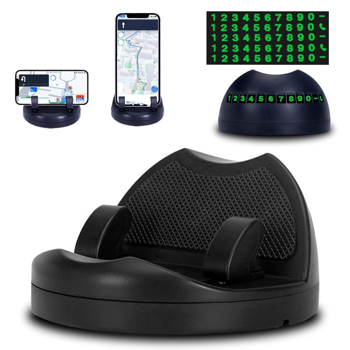 2 in 1 Car Anti-Slip Mat, Phone Holder Non Slip Sticky Phone Mount Holder (1 Set) - Image 1