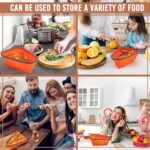 Reusable Expandable Pizza Storage Container with 5 Microwavable Trays â€“ Adjustable for Home & Outdoor Use - Image 5