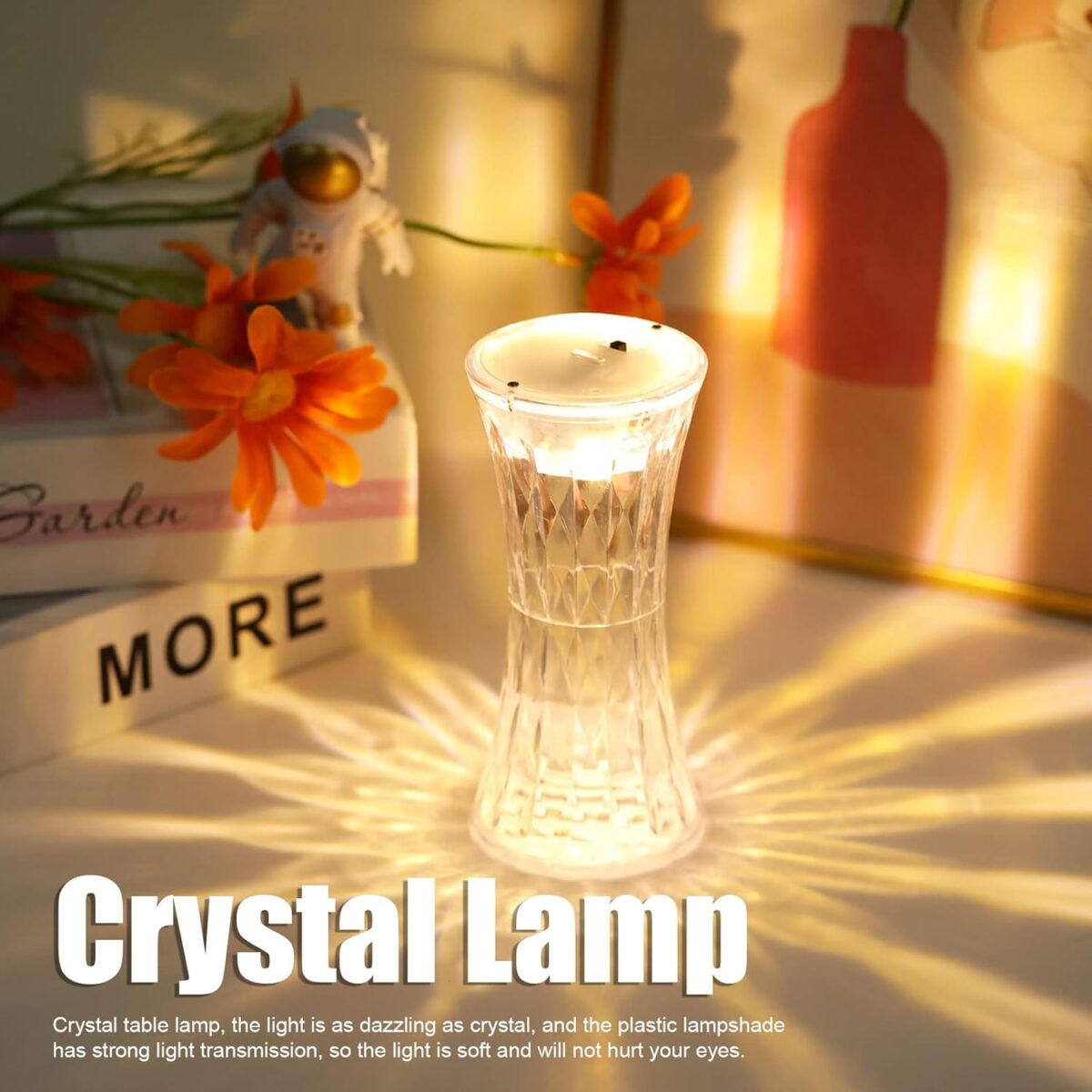 Crystal Table Lamp Ã¢â‚¬â€œ Universal Soft Night Light & Study, Bedroom, Office & Children's Room (12Pc MOQ) - Image 6