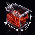 Crystal Seasoning Acrylic Box Pepper Salt Spice Rack - Image 6
