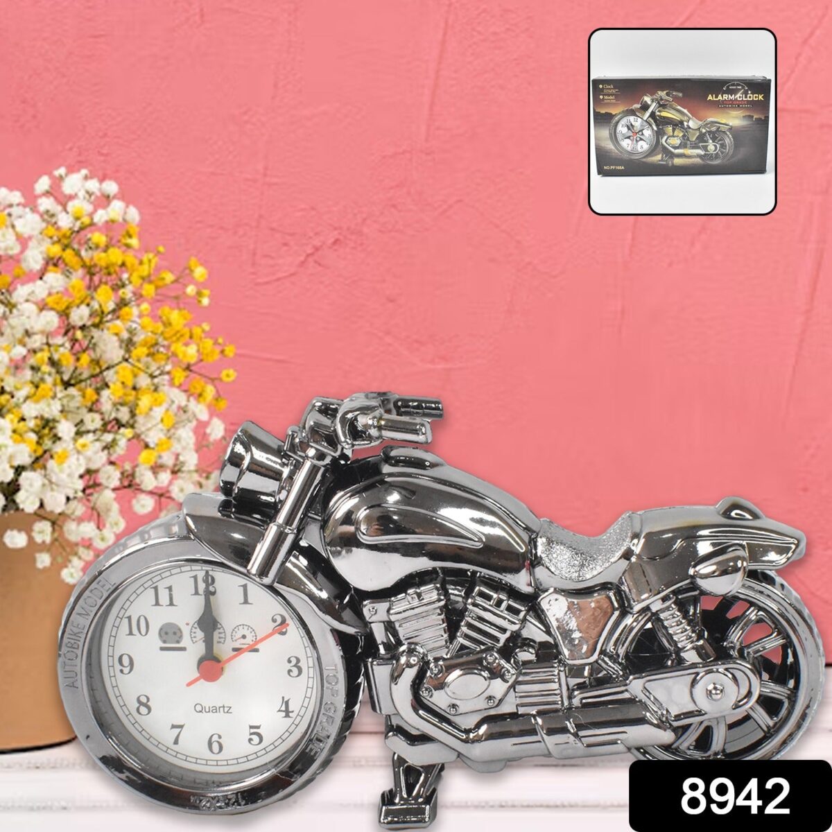 Motorcycle Alarm Clock, Motor Table Clock for Home Decor (1 Pc) - Image 2