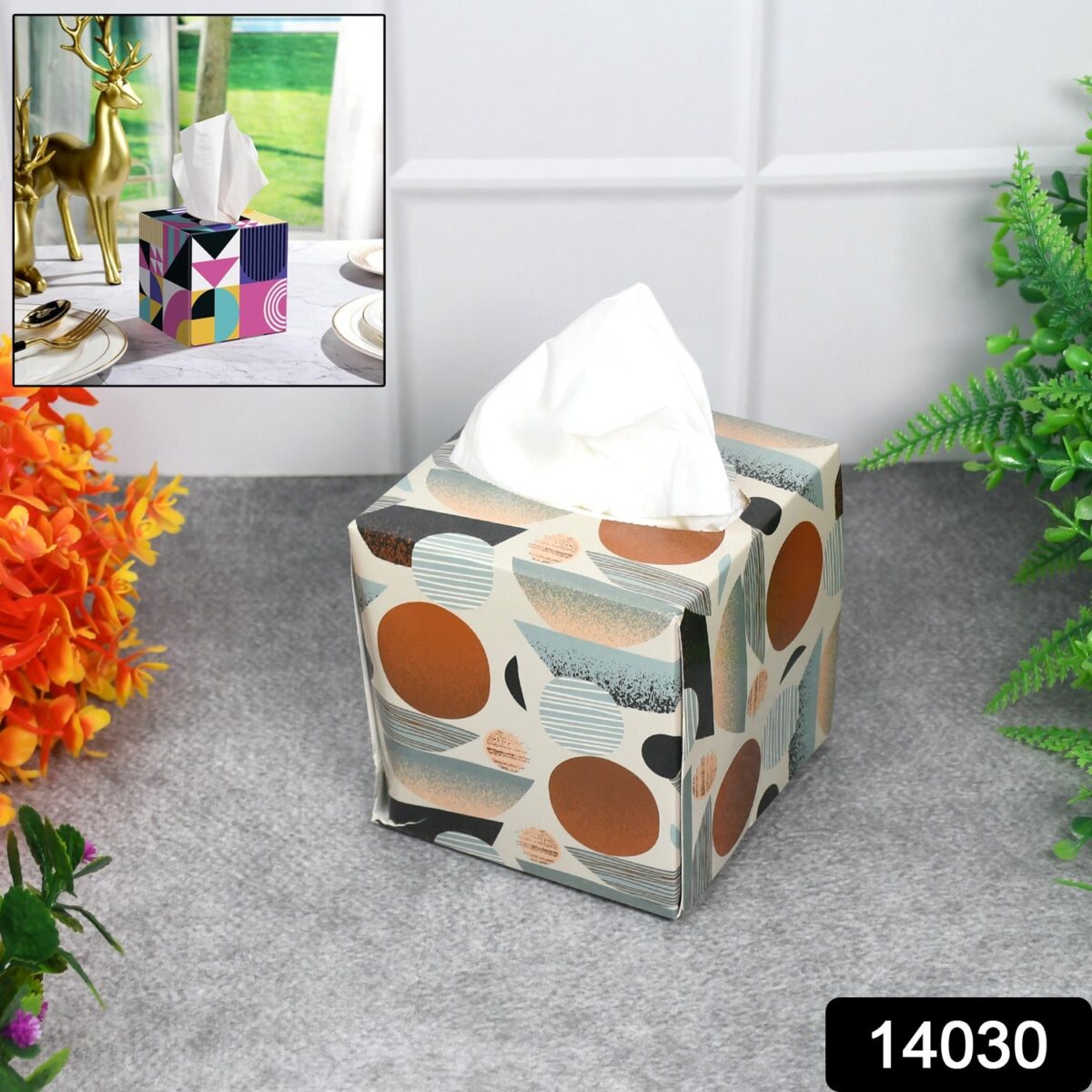 Tissues Cube Box Ã¢â‚¬â€œ Stylish and Practical Tissue Holder for Home & Office (50 Pcs Set Approx) - Image 2