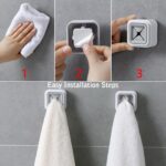 4 Pc Towel Holder â€“ Easy Wall Mount for Bathroom & Kitchen Towel Hanging. - Image 11
