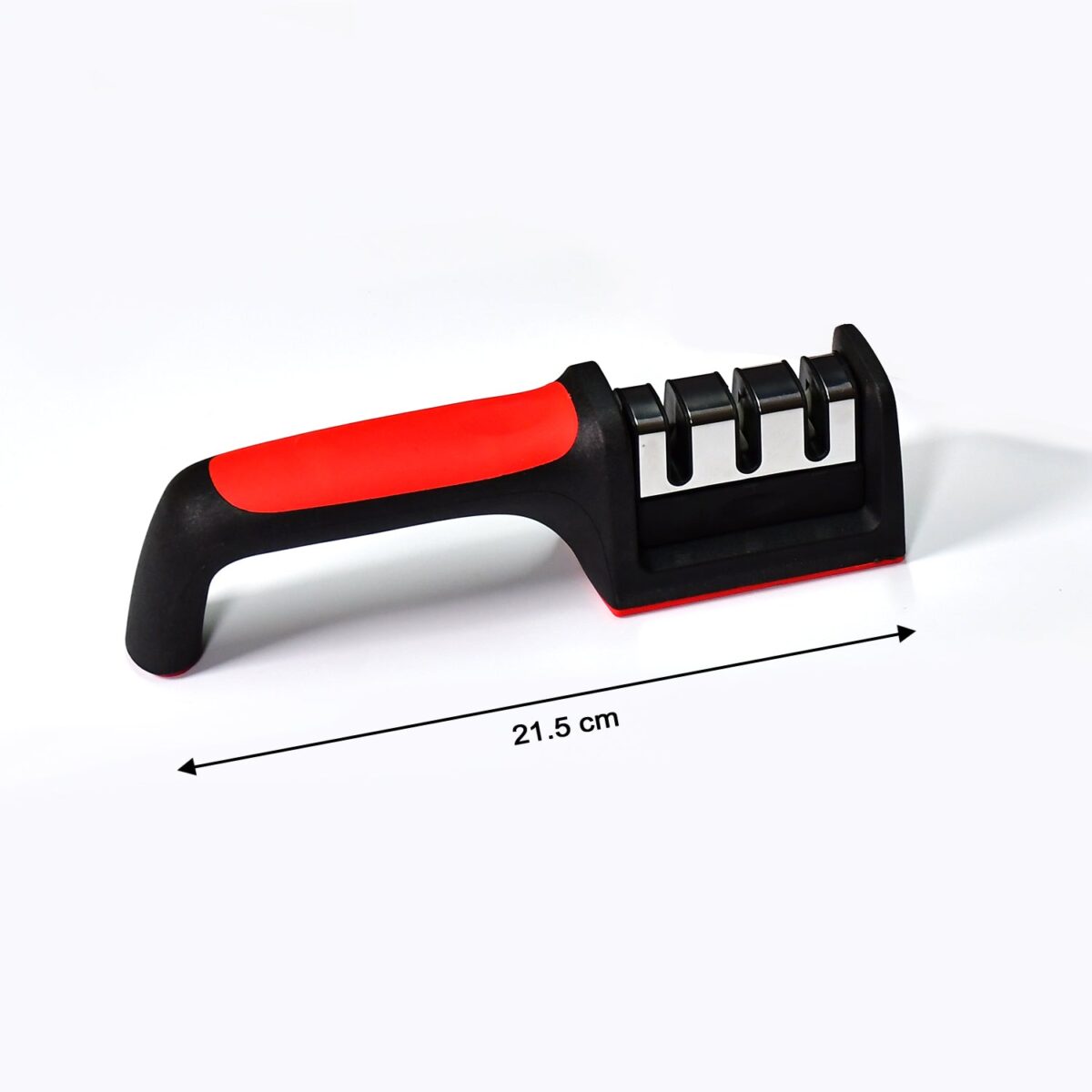 Manual Red Knife Sharpener 3 Stage Sharpening Tool for Ceramic Knife and Steel Knives. - Image 5