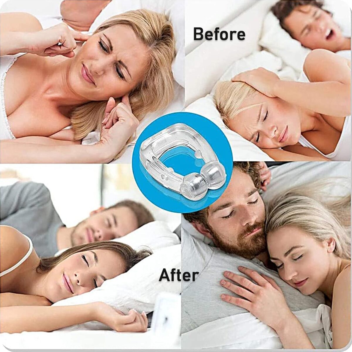 Anti Snore device for men and woman Silicone Magnetic Nose Clip For heavy Snoring sleeper, Snore Stopper, Anti Snoring Device (1 Pc) - Image 3