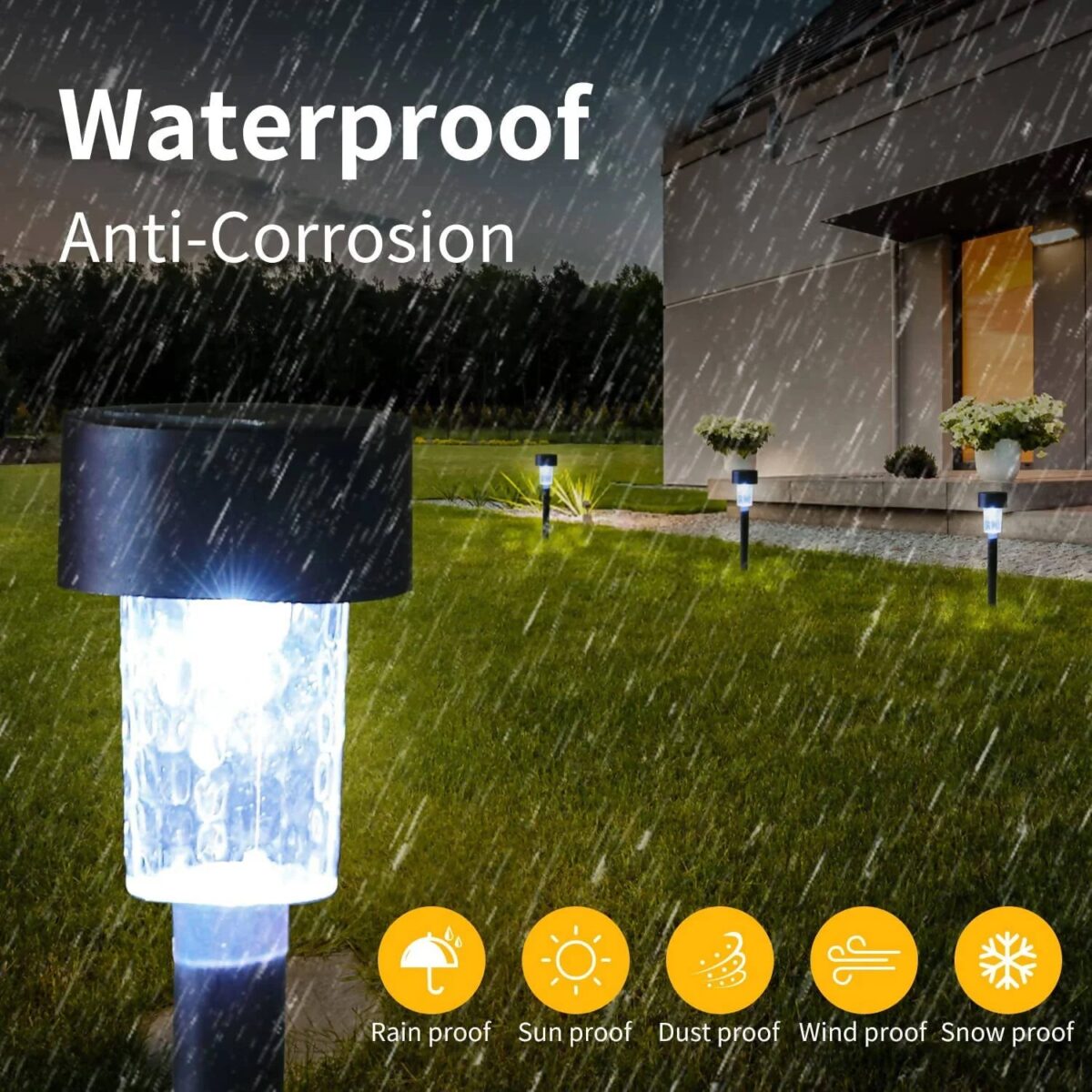 Solar Panel Led Spike Spot Light Landscape Garden Yard Path Lawn Outdors Solar Lamps, Waterproof Outdoor Decorative Landscape Lights for Garden, Patio, Yard, Walkway (MOQ :- 24) - Image 7