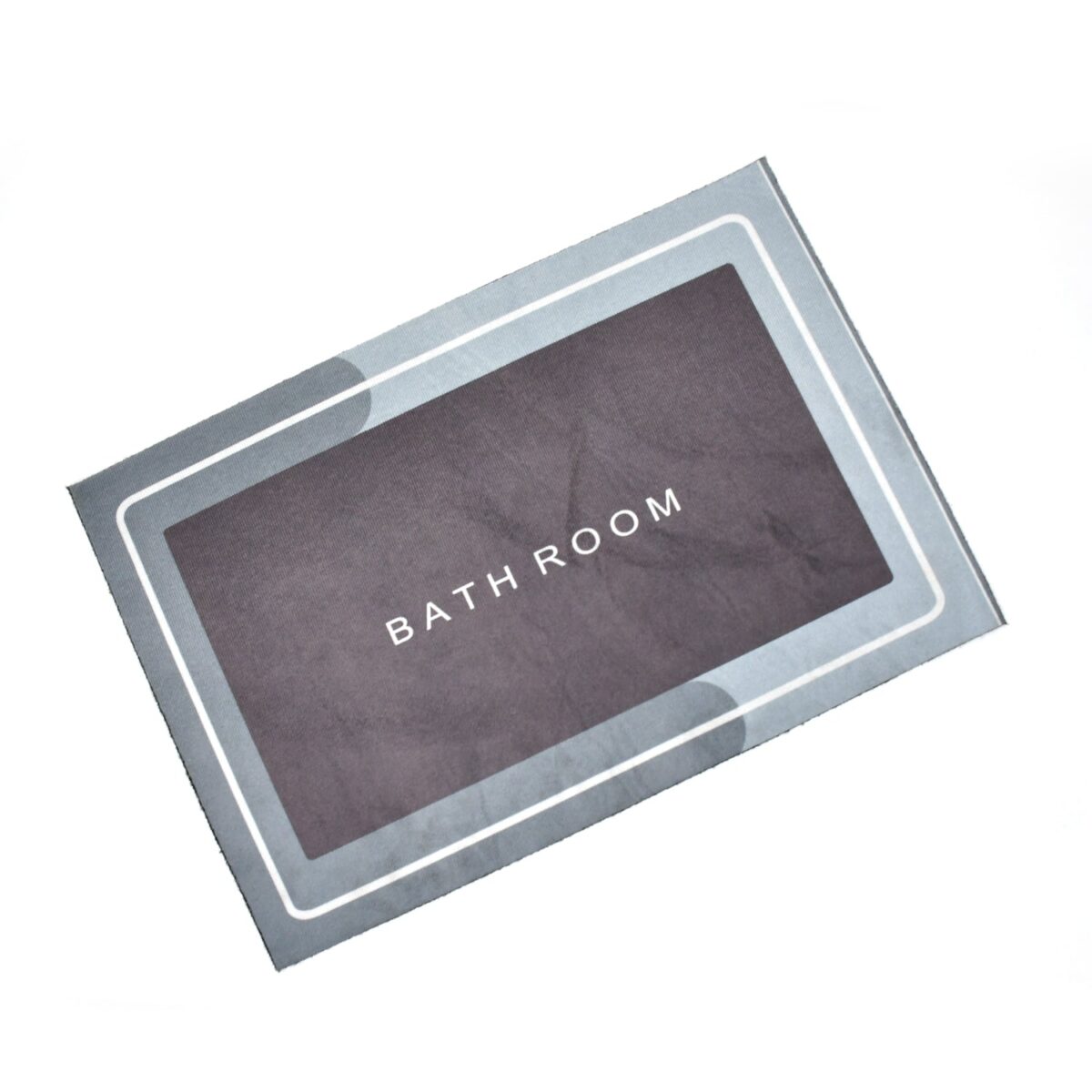 Square Bathroom mat Water Absorbent mats Diatomite Door Mat Anti-Slip Bath Mat Quick Drying Absorbent mat for Home, Kitchen (57x38cm) - Image 4