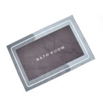 Square Bathroom mat Water Absorbent mats Diatomite Door Mat Anti-Slip Bath Mat Quick Drying Absorbent mat for Home, Kitchen (57x38cm) - Image 4