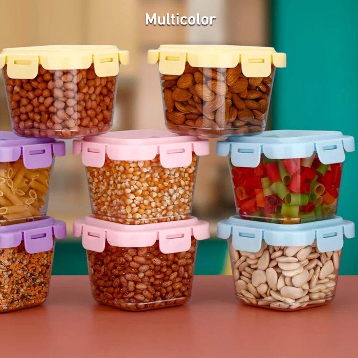 Plastic Food Storage Containers with Lid (4 Pcs Set / 500 ML) - Image 1