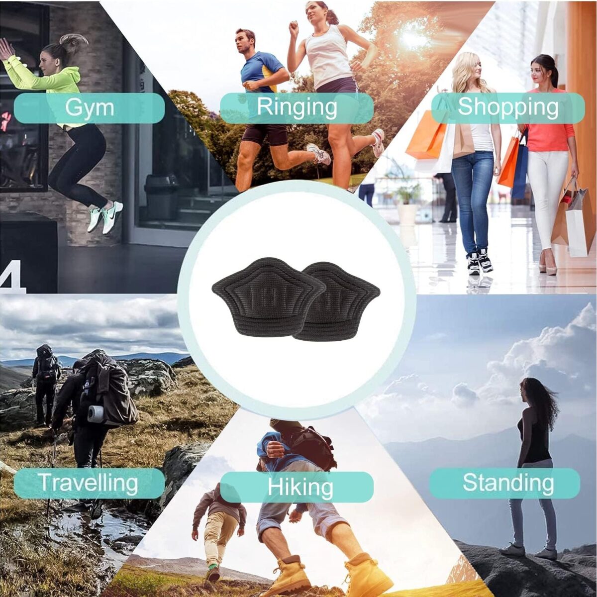 Heel Cushion Pads, Widely Applicable Protective Shoe Insoles (1 Pair) - Image 3