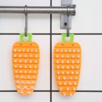 Carrot-Shaped Non-Toxic Vegetable Scrubbing Brush for Fruits & Veggies - Image 8