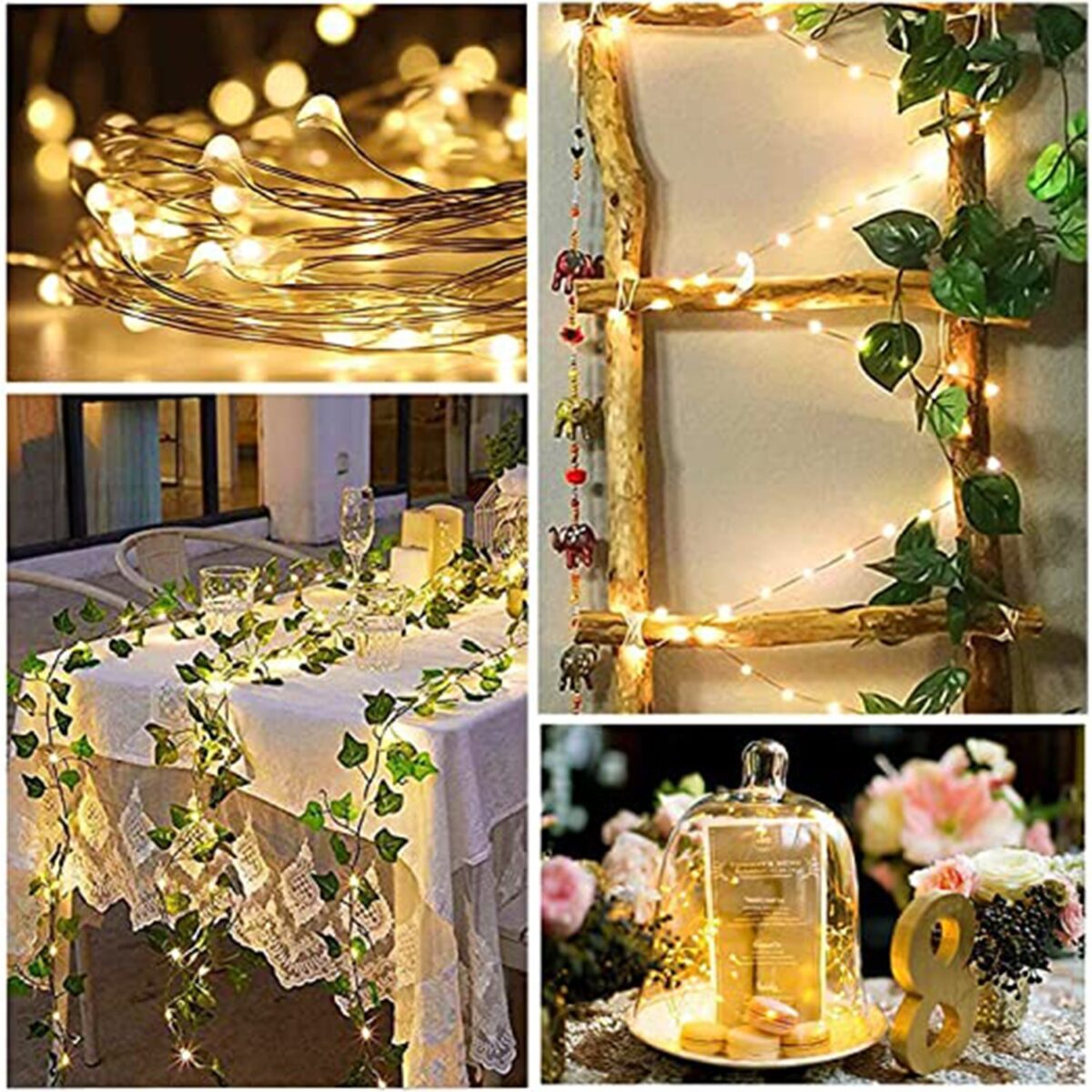 20 LED Wine Bottle Cork Lights Copper Wire String Lights, Battery Powered /  Wine Bottle Fairy Lights Bottle - Image 9