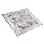 Dry Fruit Air Tight Bowls Tray with Lids 4 Section Snacks Mukhvas Dani - Image 4