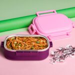 Insulated Testy Stainless Steel Leakproof Lunch Box With Spoon (1 Set) - Image 3
