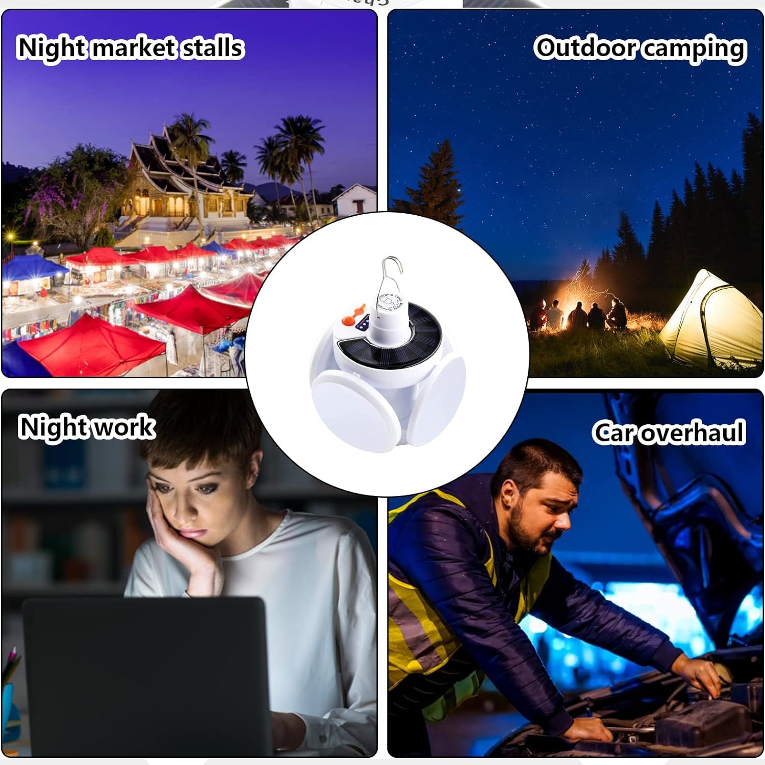 11_2fe7d2e3-d56d-4b5a-a116-c75f4a3dbefa.jpg Solar Multi-Functional Emergency LED Light ââ¬â USB Rechargeable, 5 Modes, Foldable, SOS & IP65 Waterproof - Image 8