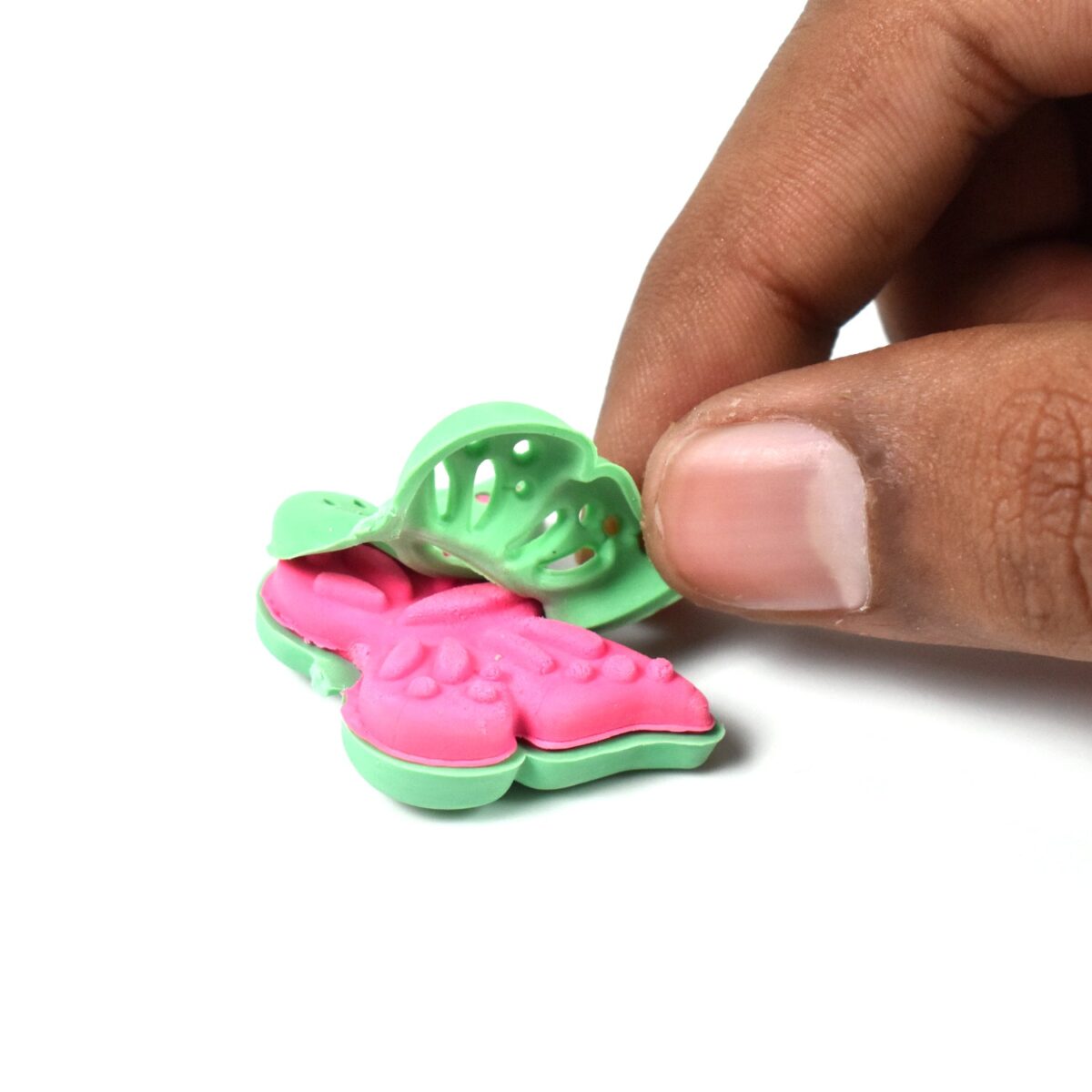 Butterfly Shape Eraser Rubber (1 Pc / Mix Colour & Design) - Image 4