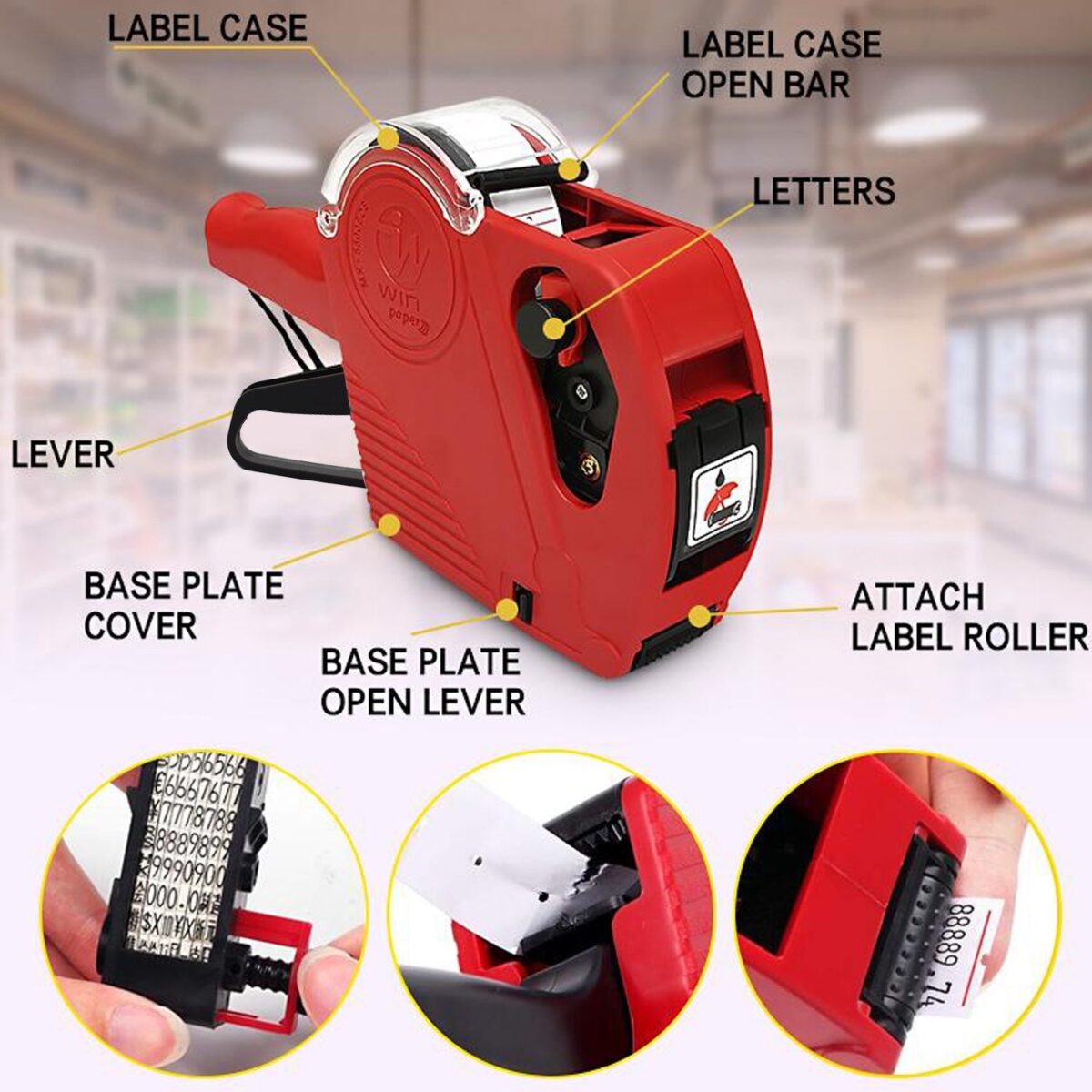 Price Tag Gun - Departmental Store Labeler for Retail & Market Use - Image 10