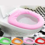 Bathroom Soft Thicker Warmer Stretchable Washable Cloth Toilet Seat Cover (1pc) - Image 4