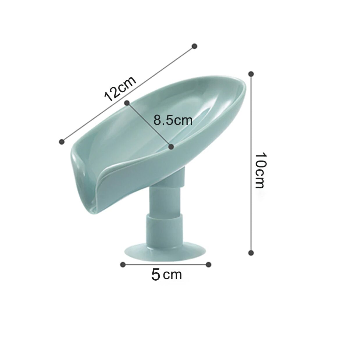 Self Draining Soap Holder for Bathroom Leaf Shape Soap Tray - Image 6