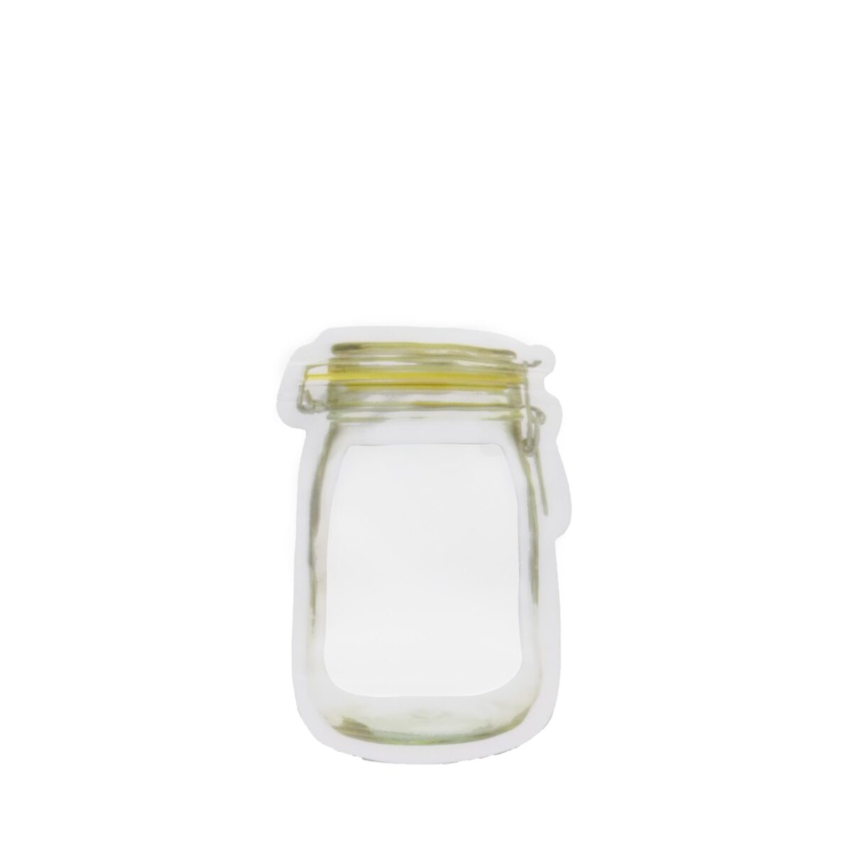 Reusable Airtight Seal Plastic Food Storage Mason Jar Zipper (150ml) - Image 1