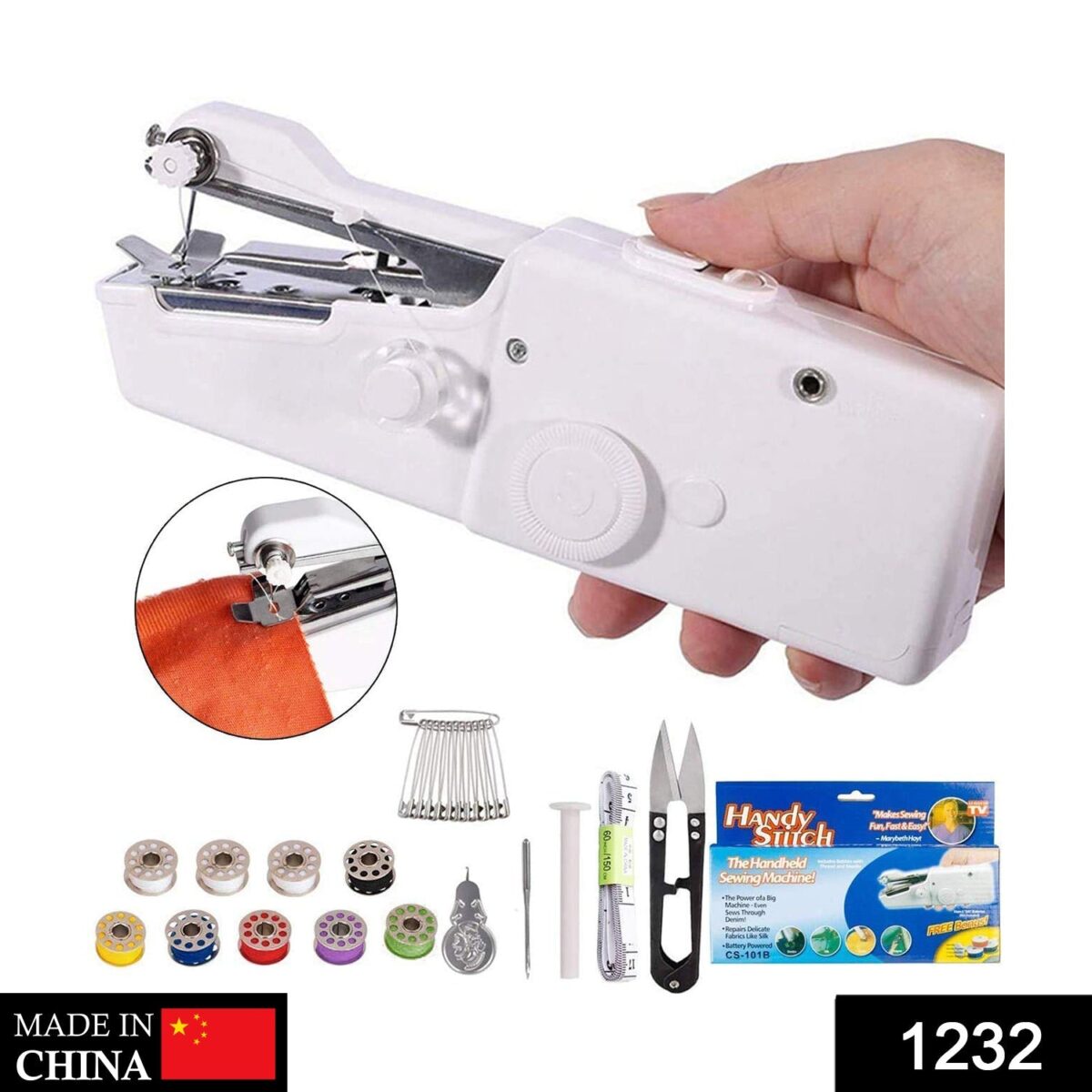 Handheld Portable Mini Electric Cordless Sewing Machine for Beginners - Image 2
