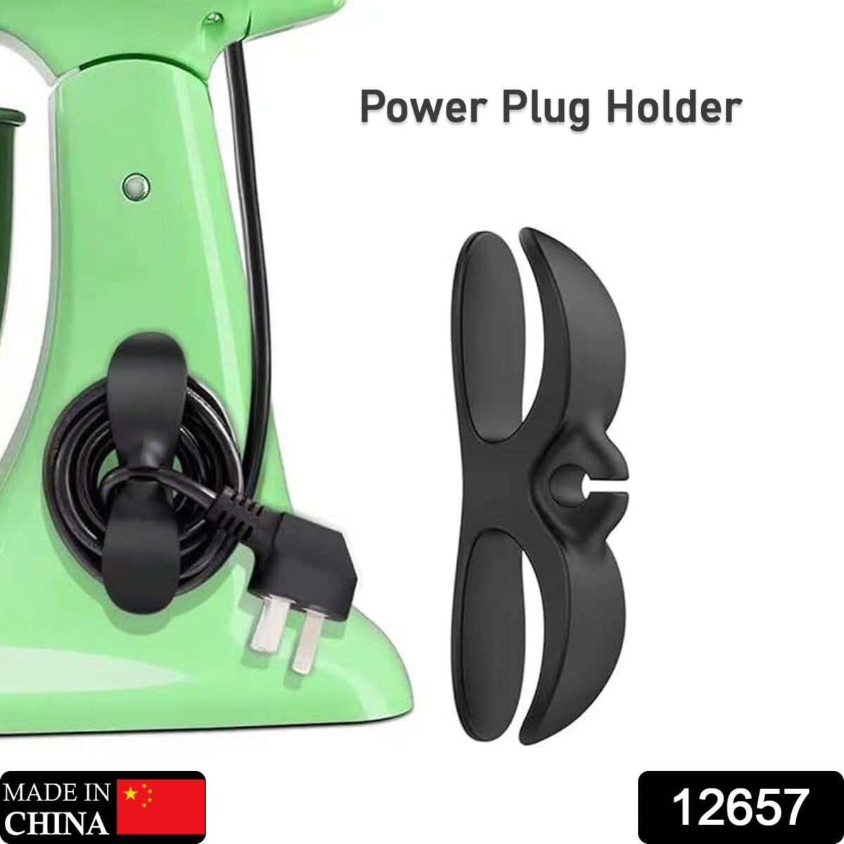 Power Plug Holder Organizer for Appliances Tidy Cord Winder Cable Organizer Self Adhesive Wire Wrap Holder for Coffee Maker Pressure Etc (1 Pc / 8x3 Cm / Small) - Image 2